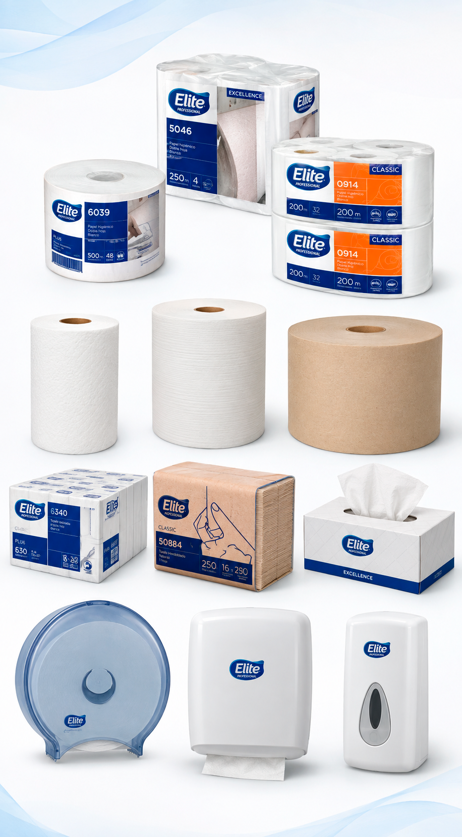 Productos de papel e higiene institucional